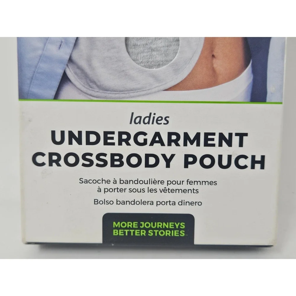 Travelon Travel Undergarment Crossbody Pouch Safety Security Womens One Size NEW